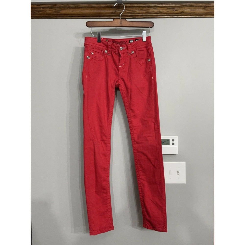 Miss Me Red Skinny Jeans - Sleek Women's Denim